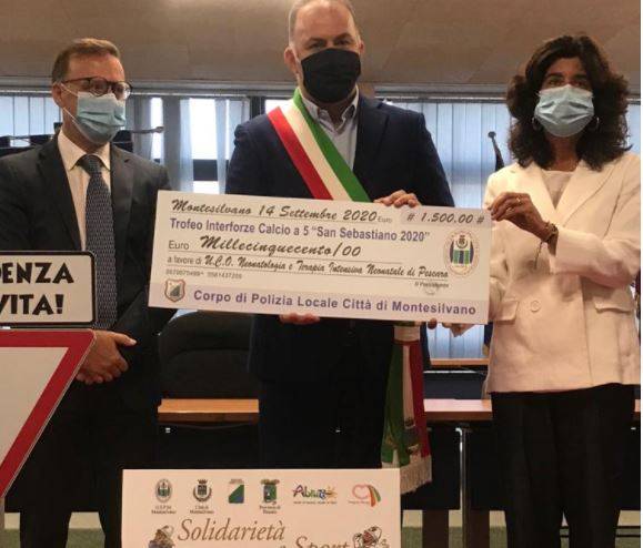 MONTESILVANO: UN ASSEGNO DI 1.500 EURO A NEONATOLOGIA