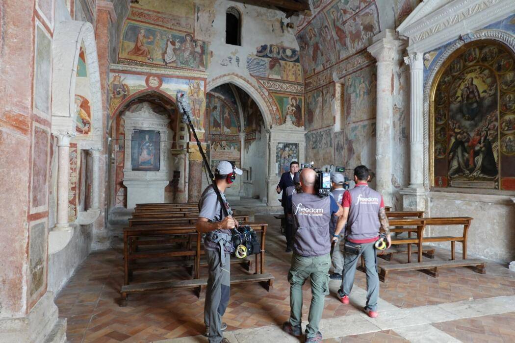 FREEDOM TORNA IN ABRUZZO SULLE TRACCE DEI TEMPLARI: GIACOBBO NELLA CHIESA DI SANTA MARIA AD CRYPTAS