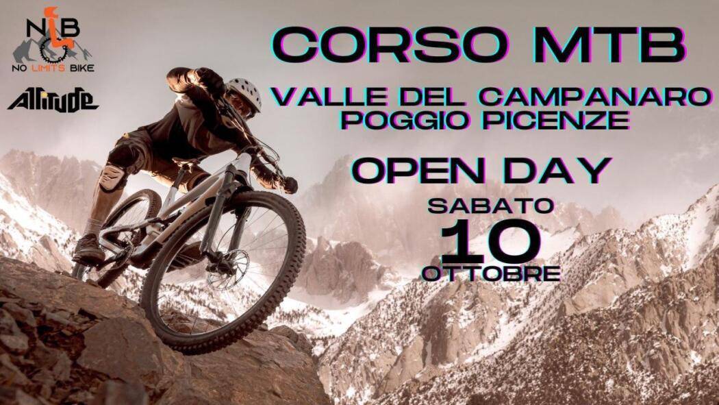 IN BICI SULLA VALLE DEL CAMPANARO: IL 10 OPEN DAY E CORSO DI MTB A POGGIO PICENZE