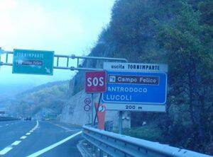 AUTOSTRADA A24:  CHIUSURA NOTTURNA SVINCOLO TORNIMPARTE