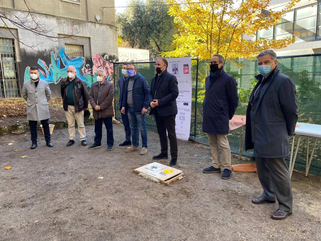 L’AQUILA: POSA PRIMA PIETRA PER NUOVO CENTRO ANZIANI E GIOVANI ALL’EX ASILO VIALE DUCA DEGLI ABRUZZI
