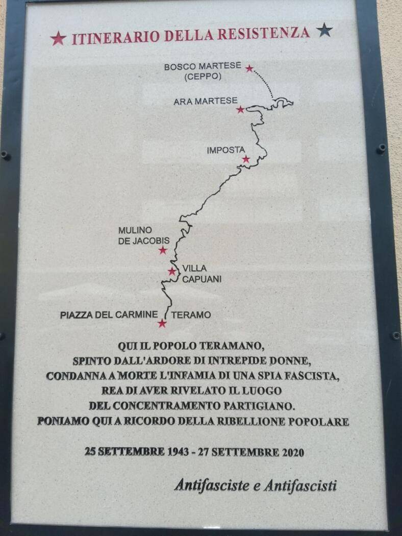 TERAMO: TARGA IN RICORDO LINCIAGGIO 1943, CP, “INACCETTABILE AVALLO AMMINISTRAZIONE A ESALTAZIONE DI UN CRIMINE”