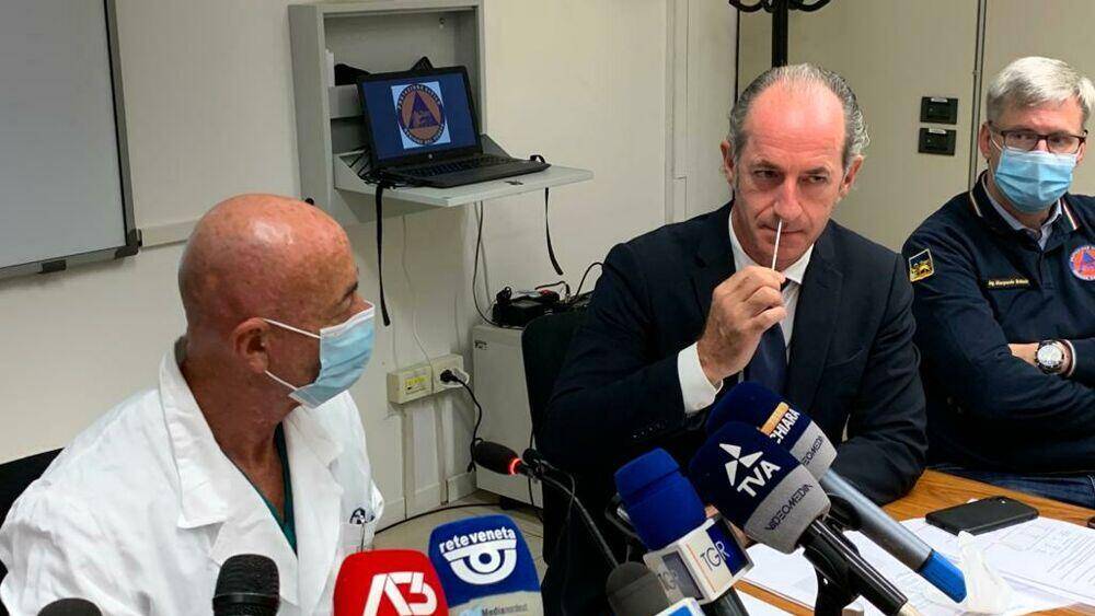 COVID: VENETO ANNUNCIA SPERIMENTAZIONE TAMPONI “FAI DA TE”