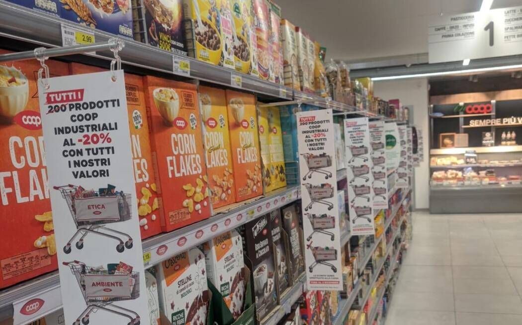 COVID: COOP CENTRO ITALIA, SCONTATI TUTTI I PRODOTTI INDUSTRIALI IN ASSORTIMENTO