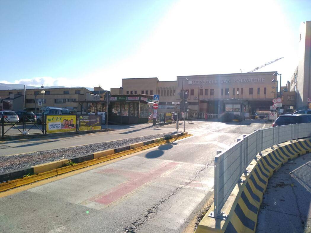 OSPEDALE L’AQUILA: DA DOMANI AL VIA LAVORI RIFACIMENTO MANTO STRADALE