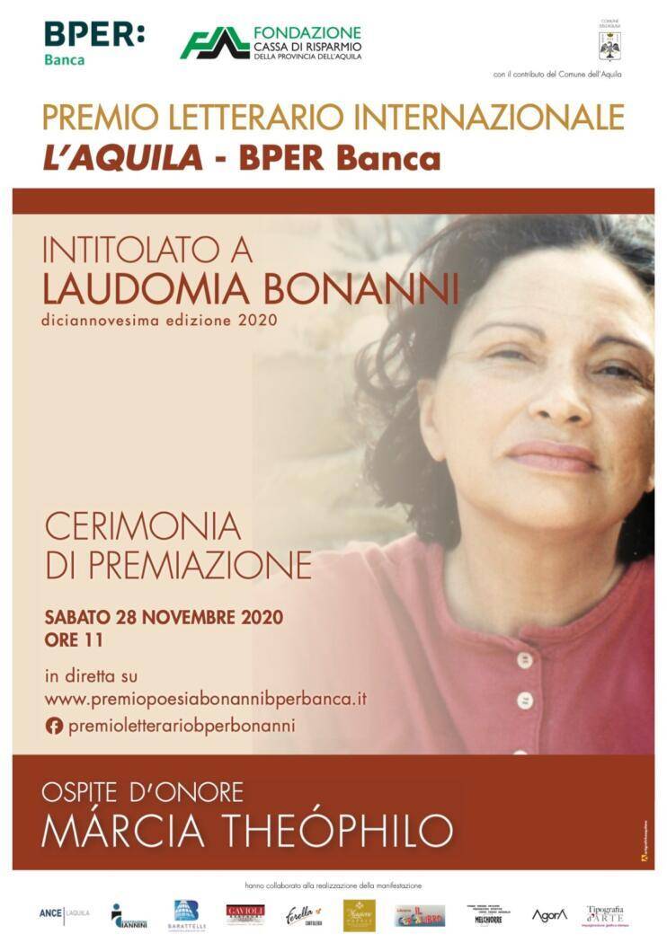 L’AQUILA: SI ALZA SIPARIO XIX PREMIO INTERNAZIONALE LAUDOMIA BONANNI, LA DIRETTA DELLA CERIMONIA