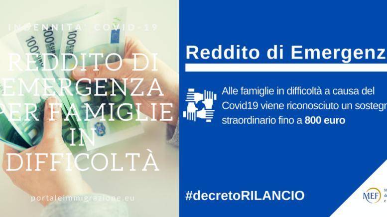 CRISI COVID: REDDITO EMERGENZA, DALLA PROSSIMA SETTIMANA AL VIA DOMANDE