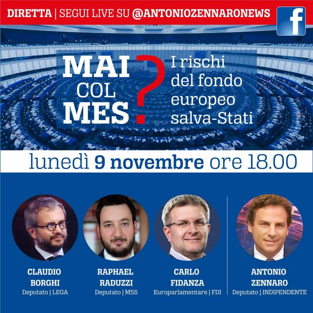 I RISCHI DEL MES: DIBATTITO IN DIRETTA FACEBOOK CON ZENNARO, BORGHI, RADUZZI E FIDANZA