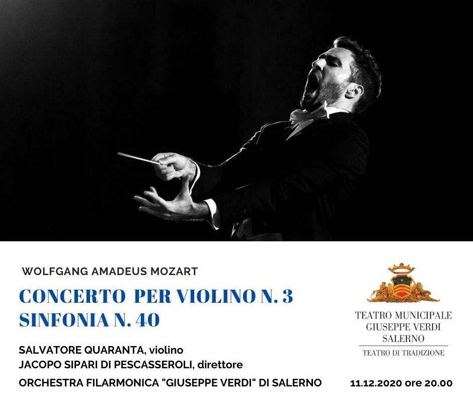 MUSICA: JACOPO SIPARI CON MOZART E SALVATORE QUARANTA NEL TEATRO DI DANIEL OREN