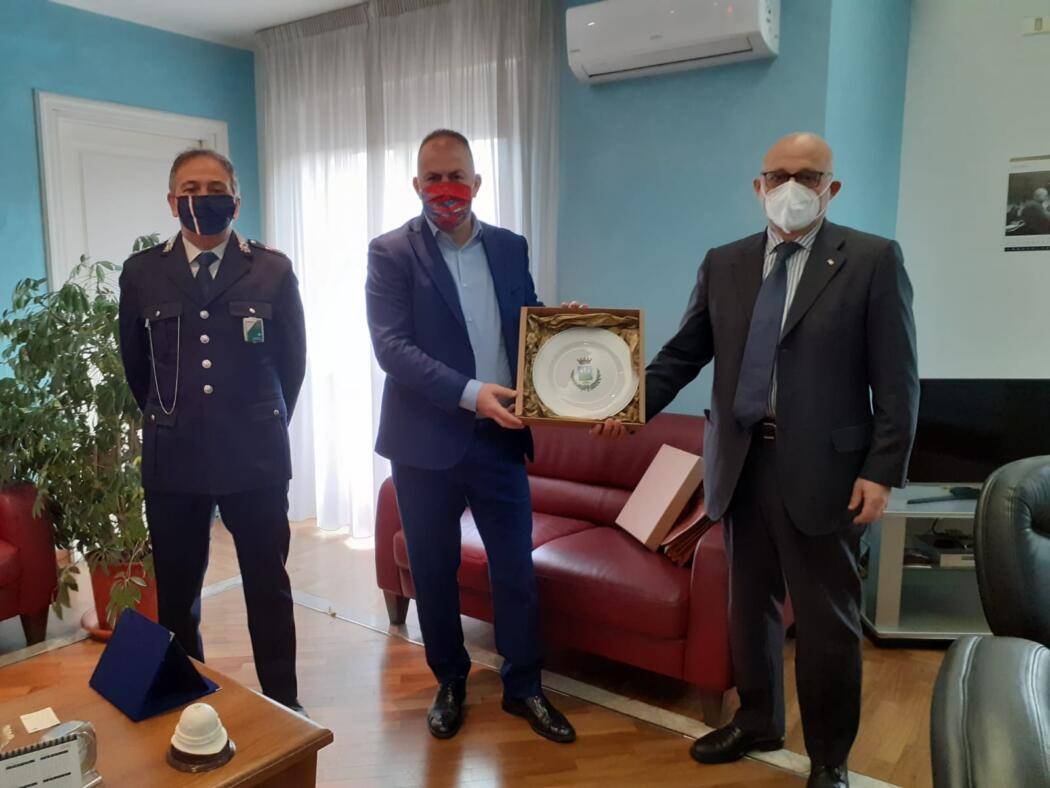 MONTESILVANO: IL SINDACO DE MARTINIS INCONTRA IL NUOVO QUESTORE LIGUORI