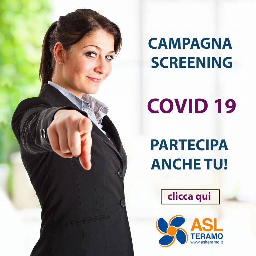 SCREENING ANTI COVID-19 IN PROVINCIA DI TERAMO. NOI TI ASPETTIAMO!