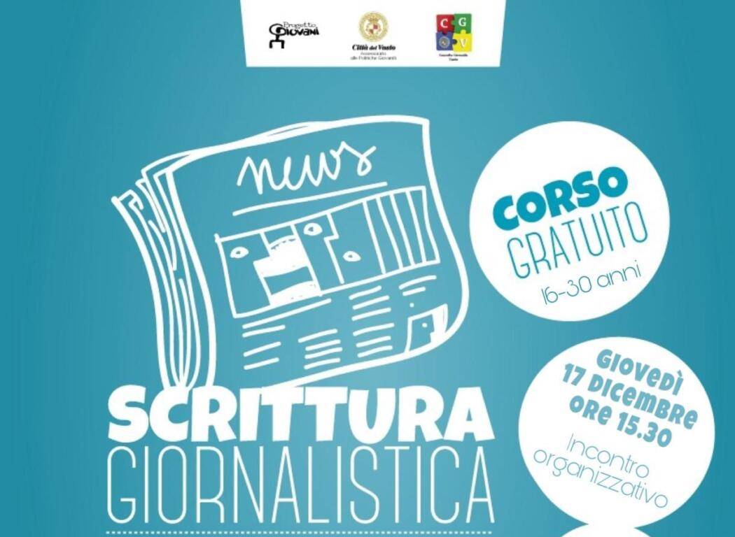 VASTO, PROGETTO GIOVANI: AL VIA IL CORSO DI SCRITTURA GIORNALISTICA E SEMINARIO DI DISCOGRAFIA