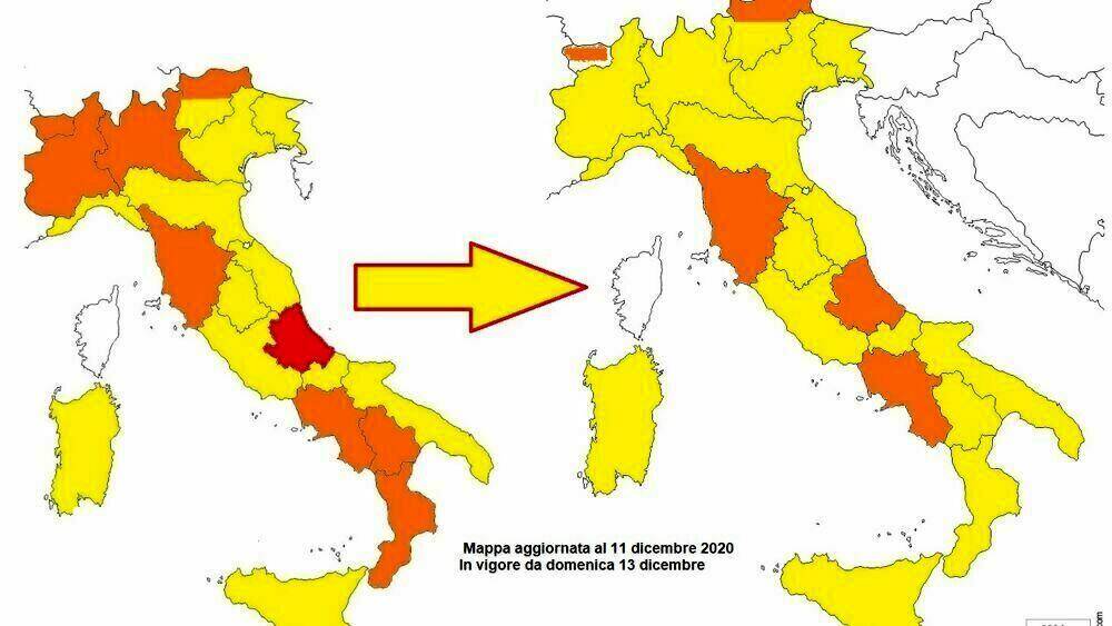 DA ZONA ROSSA A ZONA ARANCIONE: ECCO COSA CAMBIA IN ABRUZZO A PARTIRE DA OGGI