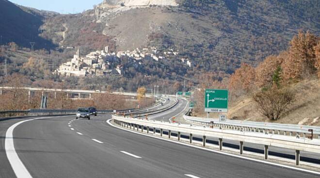 A25, CHIUSURA ENTRATA COCULLO VERSO ROMA – L’AQUILA