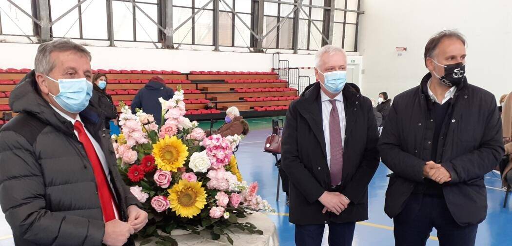 COVID, AVEZZANO: INAUGURATO IL NUOVO CENTRO VACCINALE ALLA PALESTRA “VIVENZA”