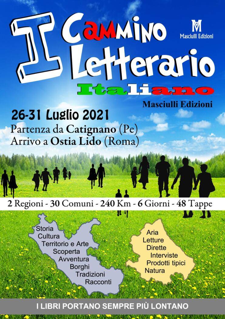 “I LIBRI PORTANO LONTANO”, DA CATIGNANO A ROMA CAMMINO LETTERARIO ITALIANO DI MASCIULLI EDIZIONI