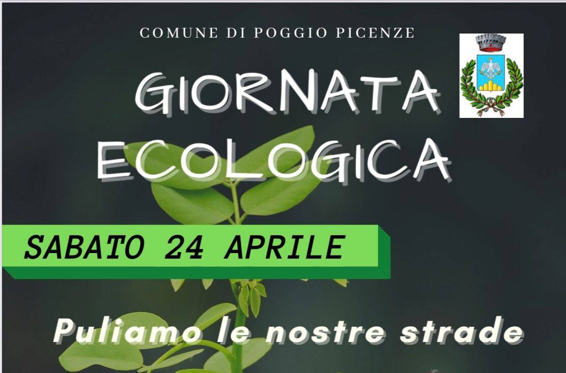 POGGIO PICENZE, SABATO ARRIVA GIORNATA ECOLOGICA: COMUNE IN PRIMA LINEA PER PULIZIA TERRITORIO