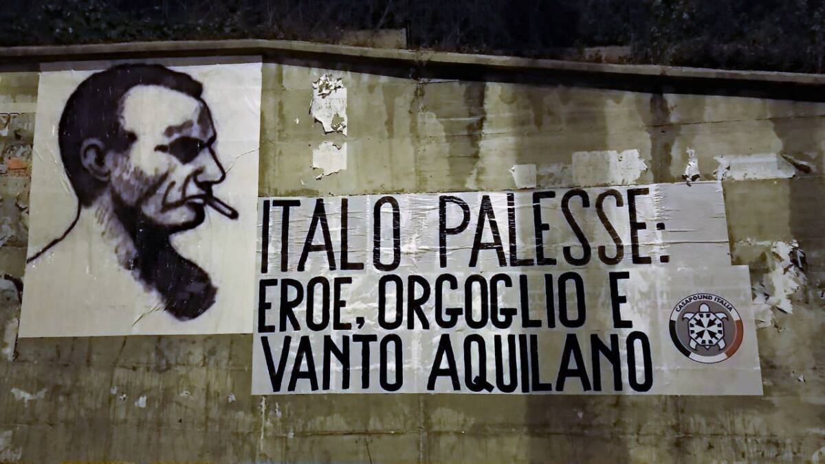 L’AQUILA, CASAPOUND RICORDA ITALO PALESSE: “EROE DELLA REPUBBLICA SOCIALE”