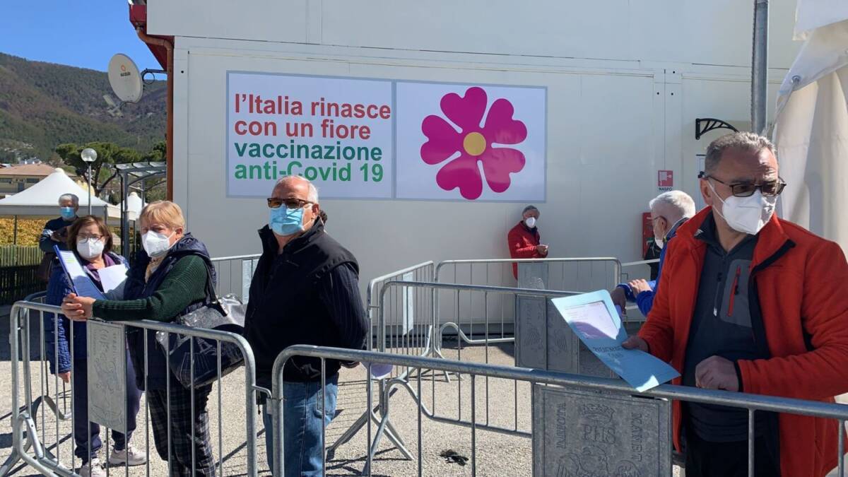 COVID ABRUZZO: TRA UNA SETTIMANA ZONA BIANCA, VACCINI PER TUTTE LE ETA’ DA 3 GIUGNO