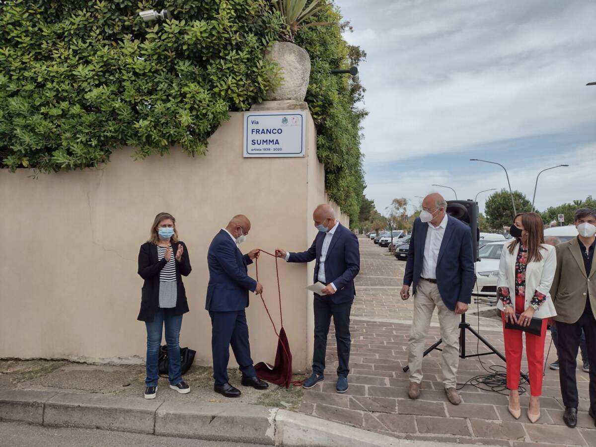 PESCARA, INTITOLATA VIA ALL’ARTISTA FRANCO SUMMA