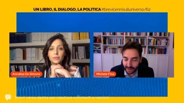 “UN LIBRO, IL DIALOGO, LA POLITICA”, LA SCRITTRICE ANNALISA DE SIMONE OSPITE DELLA RUBRICA DI FINA