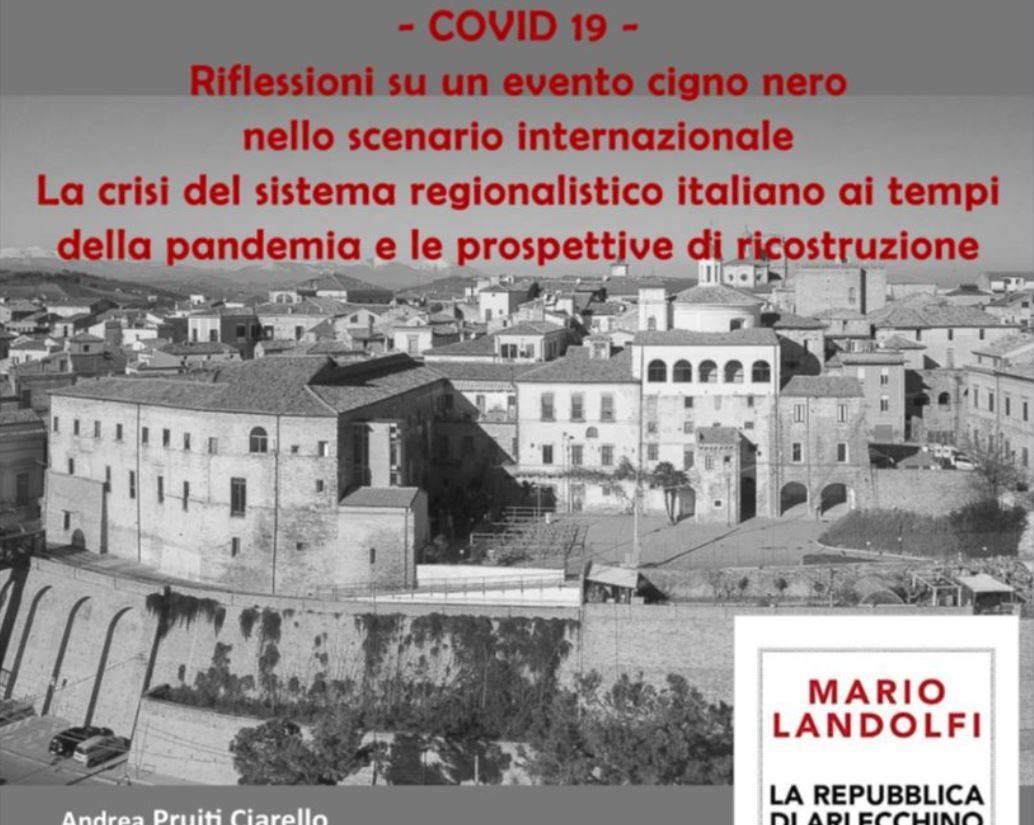 “COVID, RIFLESSIONI SU UN EVENTO CIGNO NERO”, GRANDI NOMI A INCONTRO DI CITTA’ SANT’ANGELO