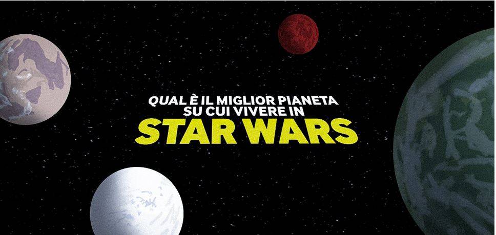 STAR WARS: UNA GALASSIA LONTANA E UN PIANETA DOVE VIVERE: ECCO QUALE SCEGLIERE!