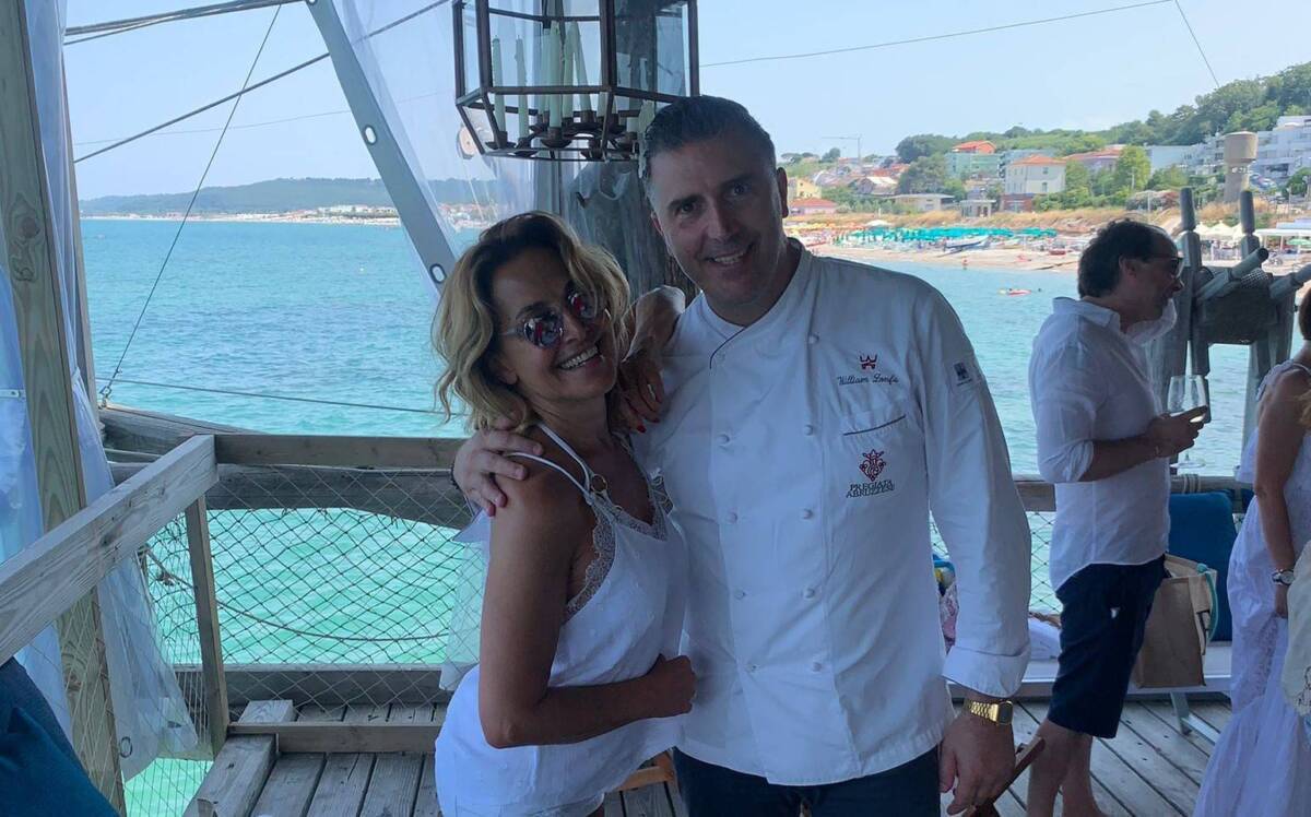 WILLIAM ZONFA CUCINA PER BARBARA D’URSO SULLA COSTA DEI TRABOCCHI