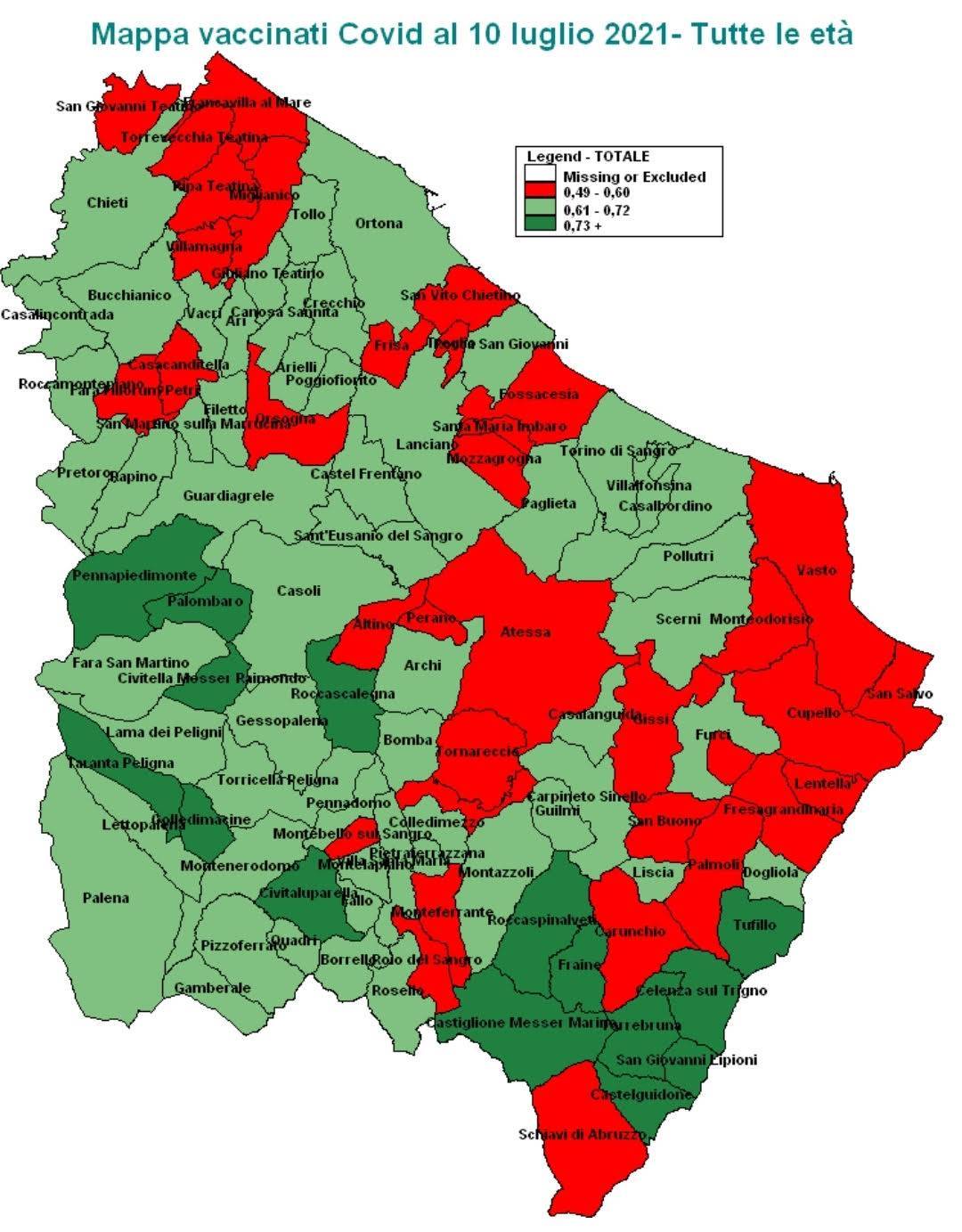 COVID, ASL CHIETI: “VACCINATEVI ENTRO AGOSTO PER EVITARE QUARTA ONDATA”