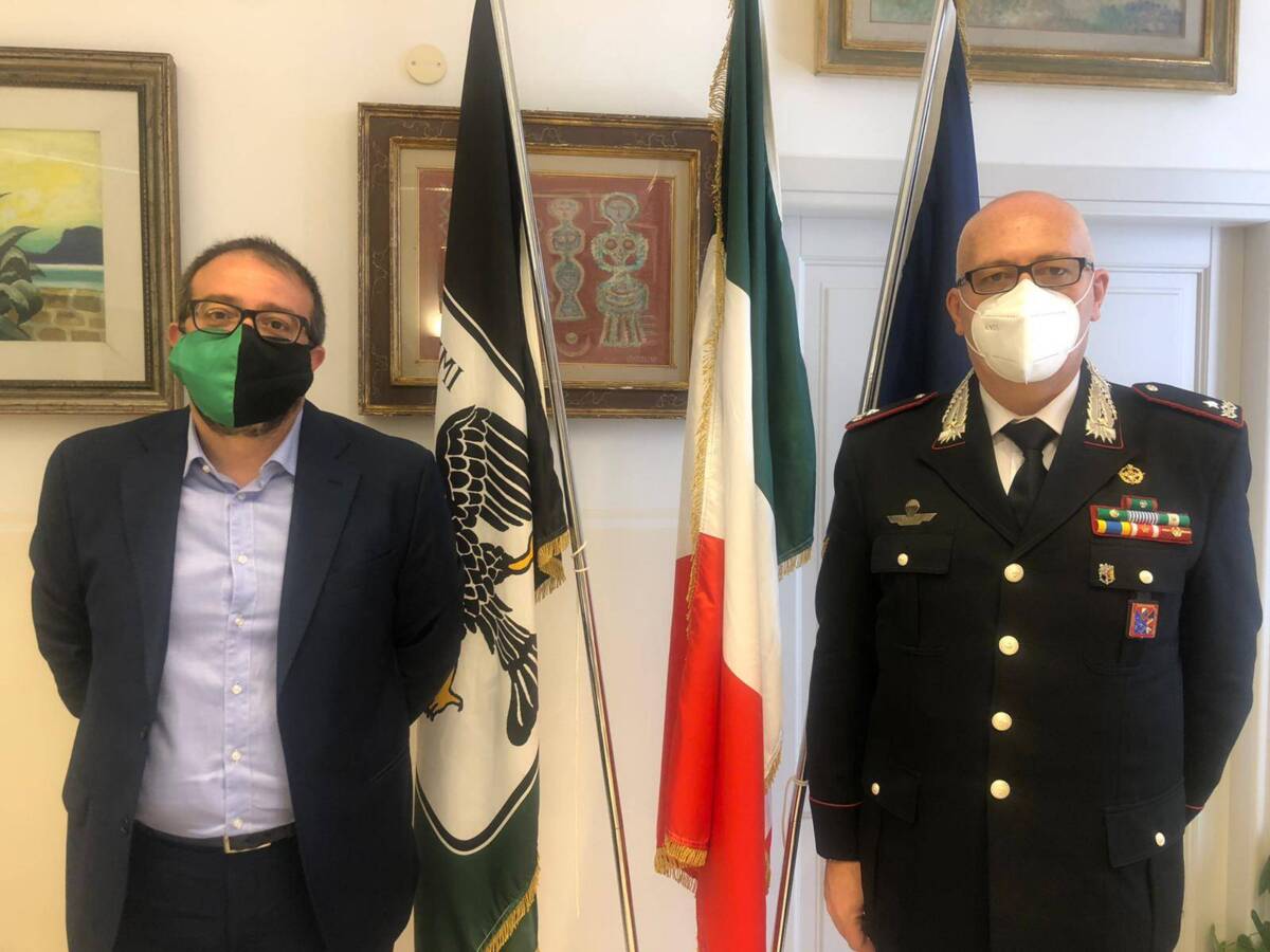 CARABINIERI, BIONDI INCONTRA COMANDANTE LEGIONE ABRUZZO E MOLISE PAOLO ACETO