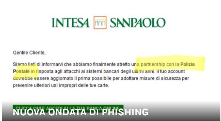 FALSA MAIL DALLA BANCA CITA LA POLIZIA POSTALE: “E’ UNA TRUFFA, NON APRITELA”