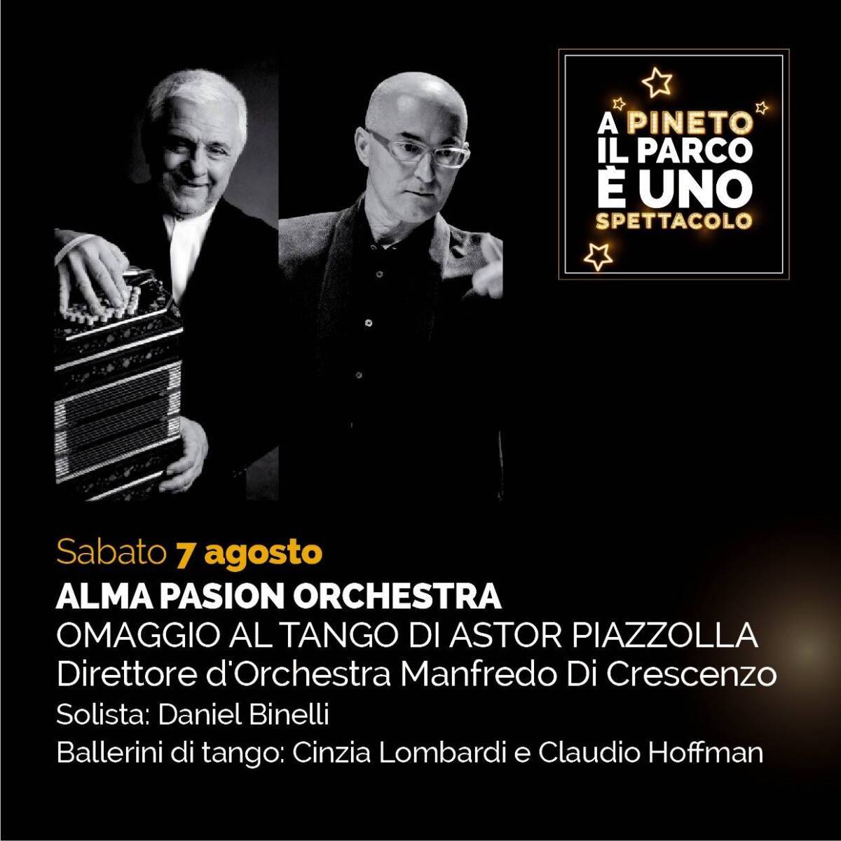 PINETO, L’ALMA PASSION ORCHESTRA PROTAGONISTA DEL NUOVO APPUNTAMENTO DEL CARTELLONE ESTIVO