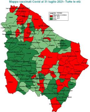 COVID, VACCINATO IL 68% DELLA POPOLAZIONE IN PROVINCIA DI CHIETI