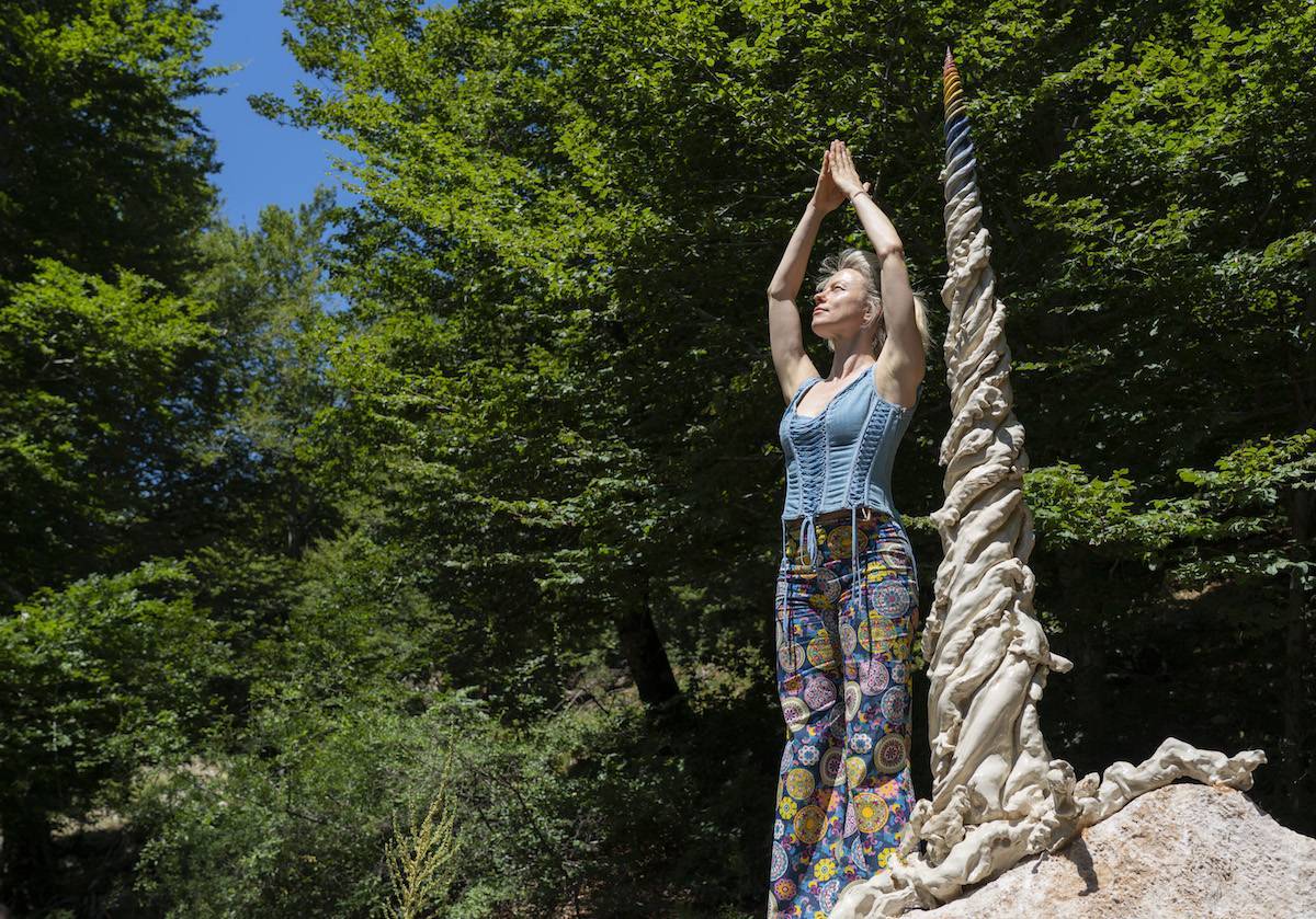 ARTEPARCO: A PASCASSEROLI PRESENTATO IL RADICORNO DELL’ARTISTA SISSI