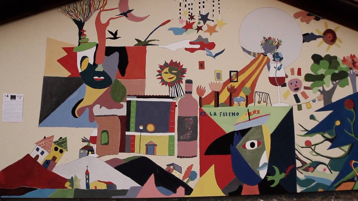 RIABITARE CON L’ARTE:  GRAN FINALE A FOSSA E OCRE CON I MURALES DI GAZEL E MORELLO