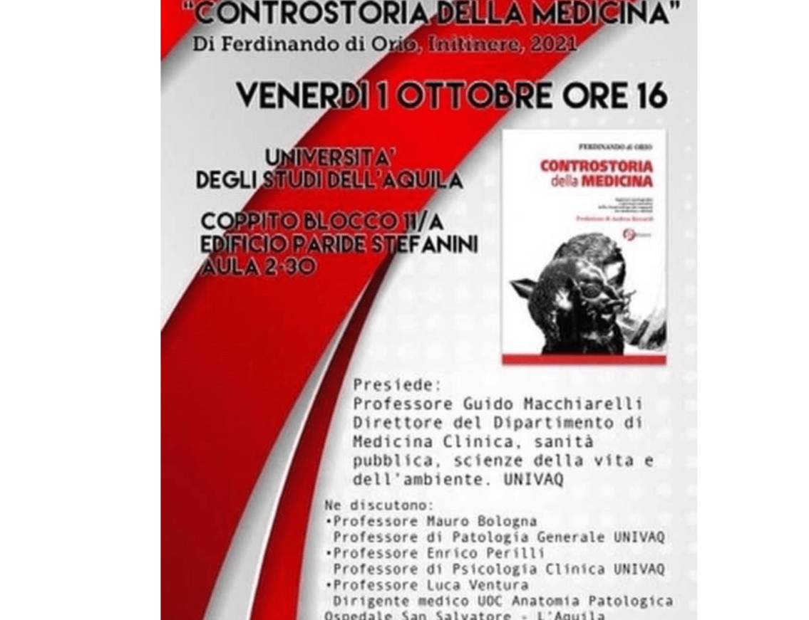 “DI ORIO CONDANNATO PRESENTA LIBRO IN SEDE UNIVAQ”: TIBERTI SEGNALA A RETTORE E COMMISSIONE ETICA