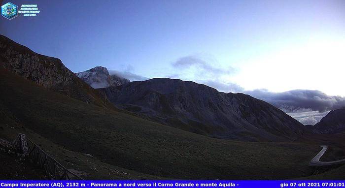 METEO: PRIMA NEVE SUN GRAN SASSO, SOPRA QUOTA 2700 METRI