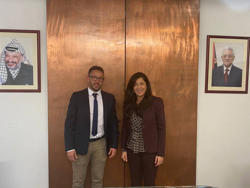 AIELLI, RAPPRESENTANTI DEL COMUNE E ASSOCIAZIONI DI AIELLI OSPITI ALL’AMBASCIATA PALESTINESE, SUL TA