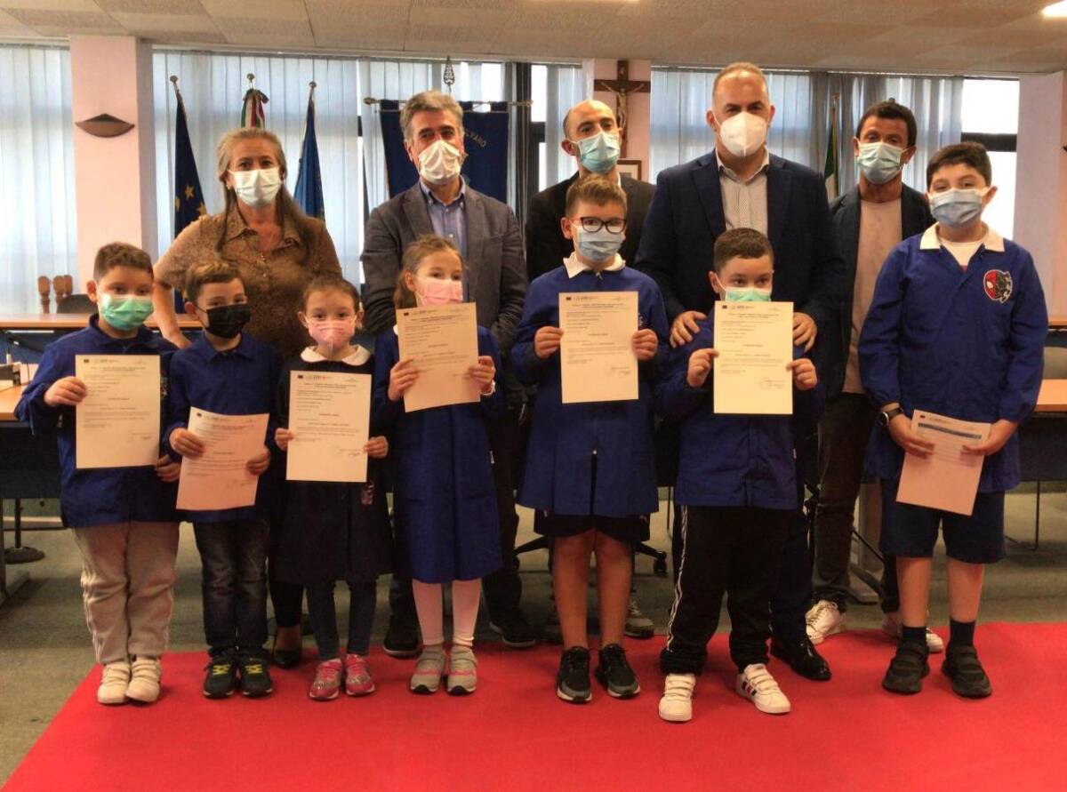 COMUNE MONTESILVANO, PREMIATI I BAMBINI DELL’ISTITUTO COMPRENSIVO RODARI