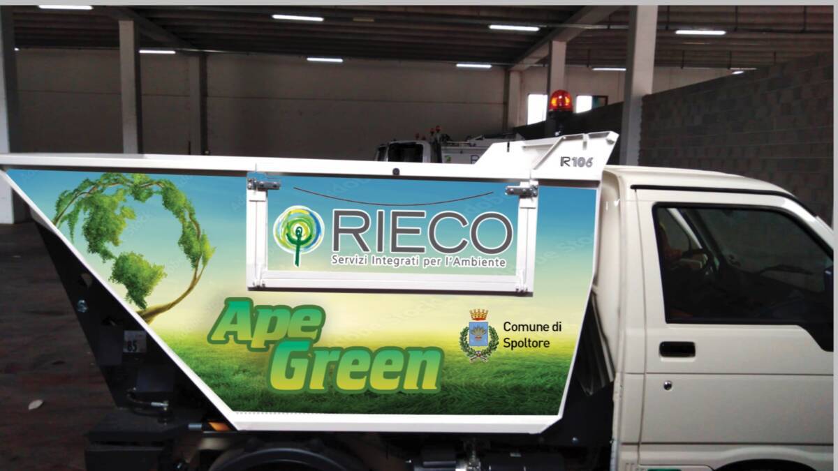 A SPOLTORE PARTE L’APE GREEN, SERVIZIO DECORO ITINERANTE