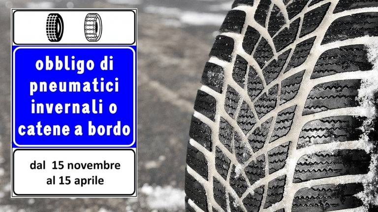 VIABILITA’ L’AQUILA, OBBLIGO DI CATENE O GOMME TERMICHE DAL 15 NOVEMBRE AL 15 APRILE