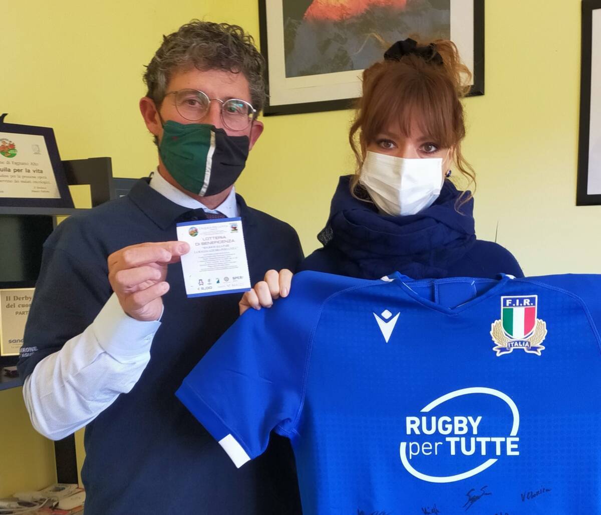 L’AQUILA, ESTRATTO IL BIGLIETTO VINCENTE DELLA LOTTERIA “UNA MAGLIA PER LA VITA”
