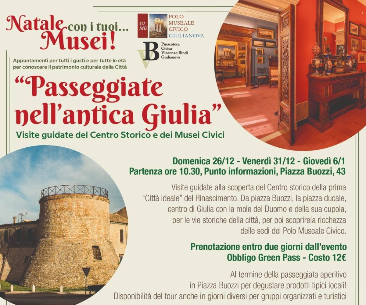 GIULIANOVA: NATALE CON I TUOI MUSEI, VISITE GUIDATE E LABORATORI