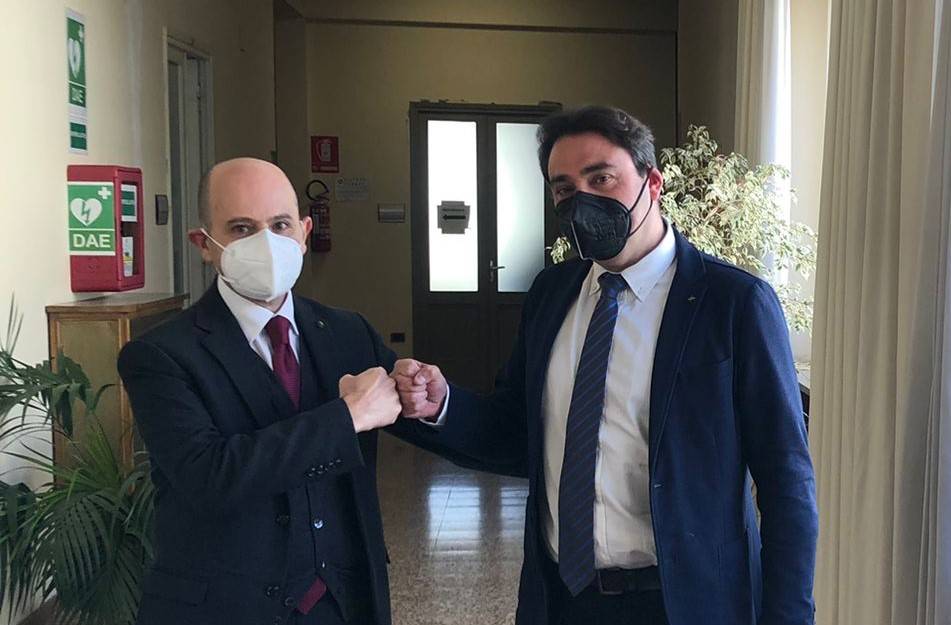 TERAMO, IL SALUTO DEL SINDACO D’ALBERTO AL PREFETTO USCENTE ANGELO DE PRISCO