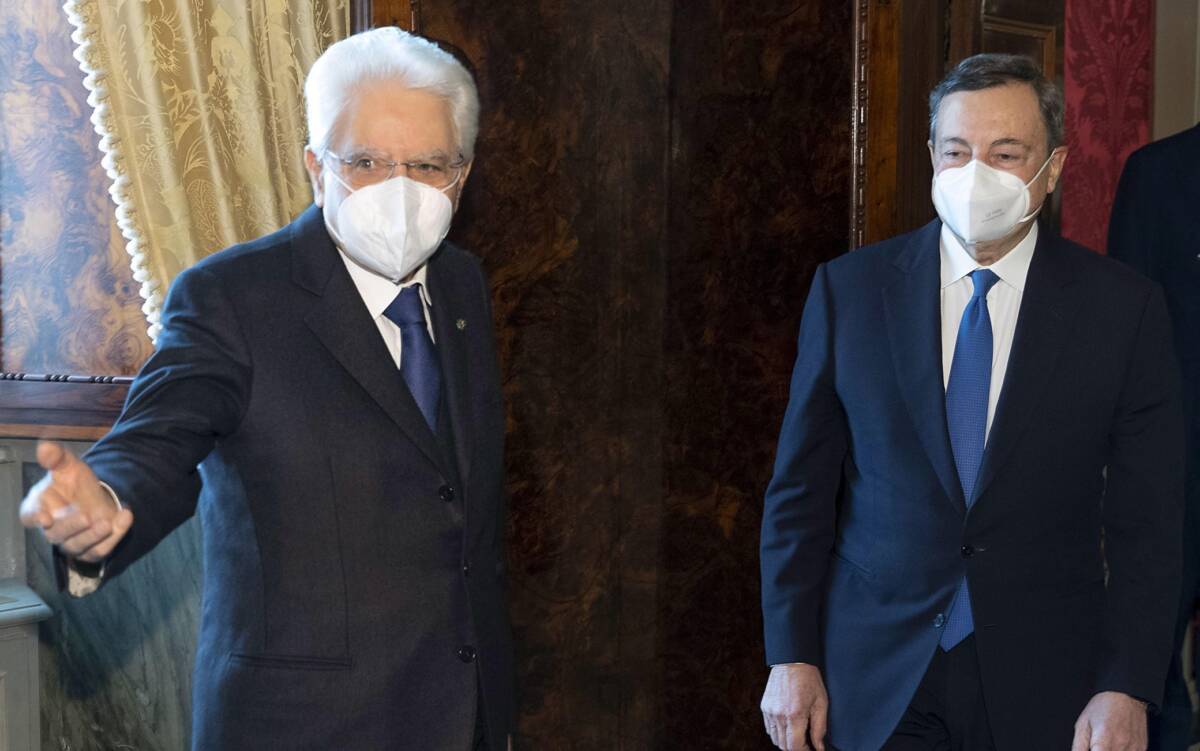 QUIRINALE, DRAGHI: “RINGRAZIO MATTARELLA PERCHE’ RIMANE”
