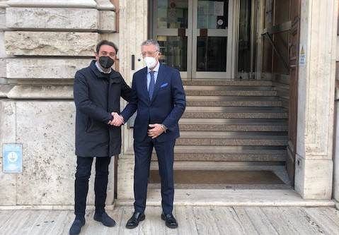 TERAMO, NUOVO PREFETTO MASSIMO ZANNI IN VISITA AL SINDACO GIANGUIDO D’ALBERTO