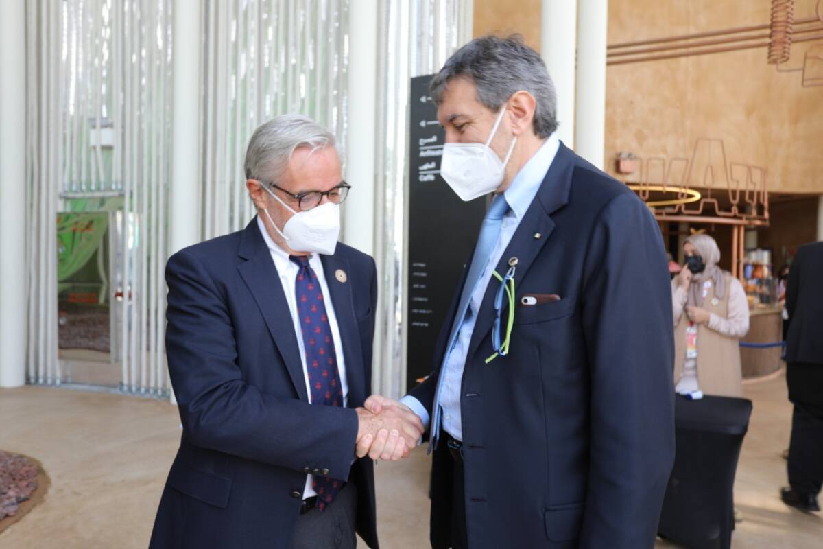 EXPO DUBAI 2020, IL SALUTO DI MARSILIO AL COMMISARIO GLISENTI