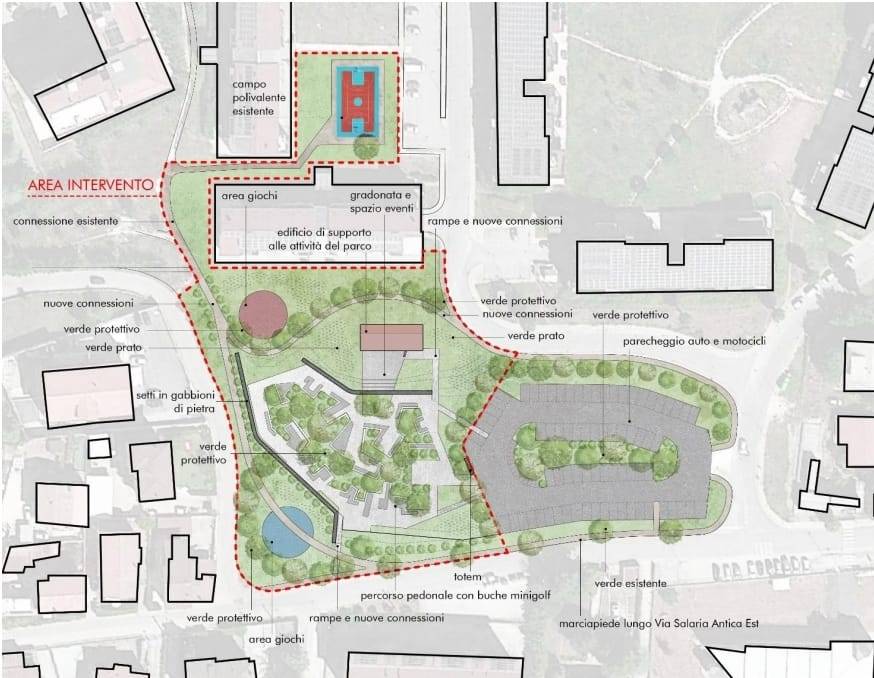 L’AQUILA: AL VIA LAVORI PER AREA VERDE DAVANTI PROGETTO CASE DI SANT’ANTONIO