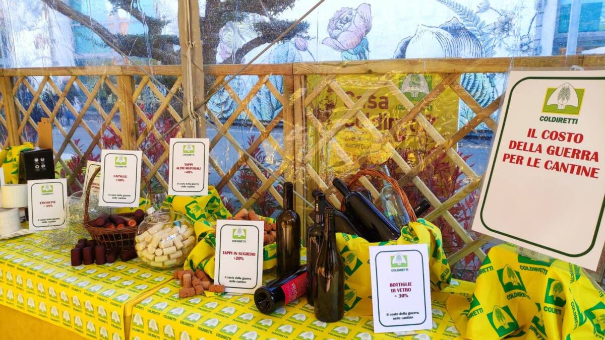 VINITALY, COLDIRETTI: E’ GUERRA IN CANTINA, +35 PER CENTO COSTI PER IL VINO ABRUZZESE