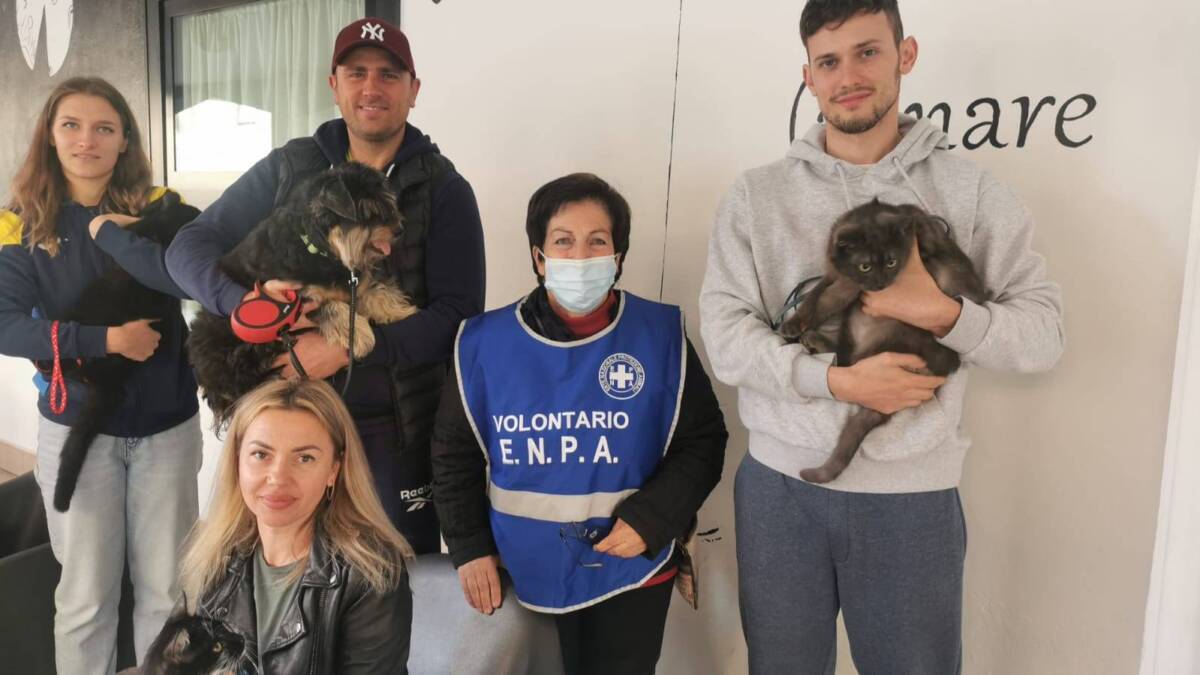 UCRAINA: PROFUGHI NON UDENTI E I LORO ANIMALI ACCOLTI A MONTESILVANO